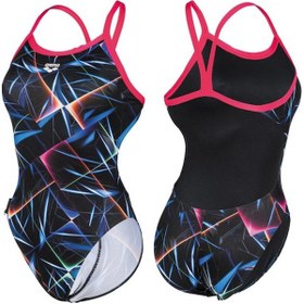 Resim ARENA BAYAN YÜZÜCÜ MAYOSU WOMEN'S SWIMSUIT CHALLENGE BACK ALLOVER 005557550 