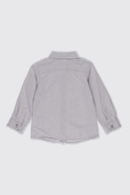 Resim Panço Erkek Bebek Basic Lila Oxford Gömlek 