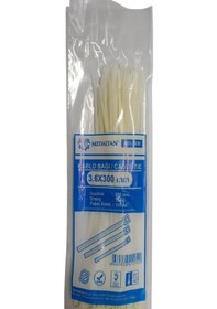 Resim Medalyan Şeffaf Kablo Bağı Kelepçesi Klipsi - 3.6 X 300 Mm - 100 Adetlik Paket 