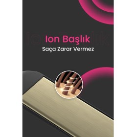 Resim DEMPOWER Dp-08 Seramik Kaplı Pembe Detay Saç Düzleştirici 