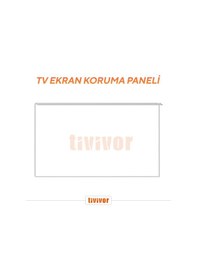Resim Tivivor 43" 109 Ekran Tv Ekran Koruyucu 
