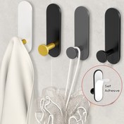 Resim 6 Adet Ağır Hizmet Tipi Kendinden Yapışkanlı Metal Duvar Askıları - Kolay Kurulum, Matkap Gerektirmez, Banyo & Mutfak için Havlu Tutucu - Giysiler, Şapkalar, Anahtarlar, Noel Dekoru için Su Geçirmez Depolama 