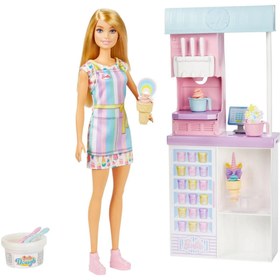 Resim Barbie Dondurma Dükkanı Oyun Seti HCN46 