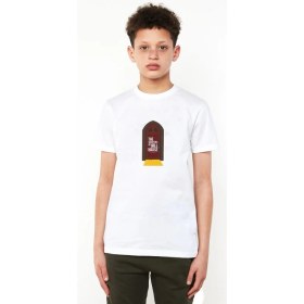 Resim Qivi The Haunting Of Hill House Door Baskılı Unisex Çocuk Beyaz Tshirt 