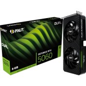 Resim Palit GeForce RTX5060 Dual 8GB 128Bit GDDR7 Ekran Kartı NE75060019P1-GB2063D 