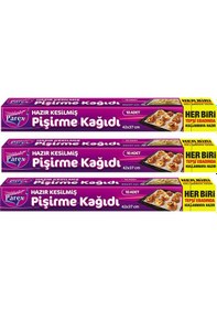 Resim Hazır Kesilmiş Pişirme Kağıdı 10 Lu 42 X 37 Cm Üçlü Set 