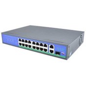 Resim SPY SP-18250PLD 16 Port PoE 2 Port Uplink 1SFP 250 Metre PoE Switch 