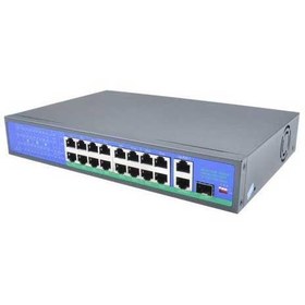 Resim SPY SP-18250PLD 16 Port PoE 2 Port Uplink 1SFP 250 Metre PoE Switch 