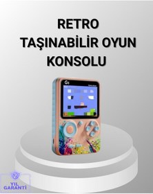 Resim Mini Retro Oyun Konsolu 500 Oyunlu 3.0 İnç Ekran Ve Şarjlı Batarya 