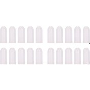 Resim Kosona Silikon Kapaklar Sprey Kalem Şişeleri İçin, 20 Adet/ Paket, Saydam Beyaz, 1.7x0.45cm Boyutlu Hermetik Kapama 