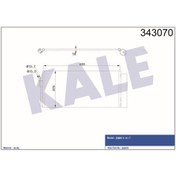 Resim KALE OTO Radyatör 343070 Klima Radyatörü Bmw 5 Bmw 6 Bmw 7 