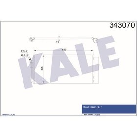 Resim KALE OTO Radyatör 343070 Klima Radyatörü Bmw 5 Bmw 6 Bmw 7 