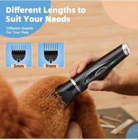 Resim Willowhaven Usb Şarjlı 2 Başlıklı Düşük Gürültülü Evcil Hayvan Tıraş Makinesi Tüy Tırnak Kulak Bakımı 