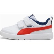 Resim Puma Courtflex V3 V Ps Çocuk Spor Ayakkabı Beyaz 