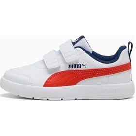 Resim Puma Courtflex V3 V Ps Çocuk Spor Ayakkabı Beyaz 