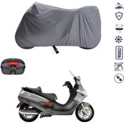 Resim PİAGGİO X9 250 Arka Çanta Uyumlu Motosiklet Branda Su Geçirmez Motor Branda 