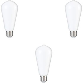 Resim Heka LED Filament Rustik Ampul 6W Gün Işığı - 3 Adet 
