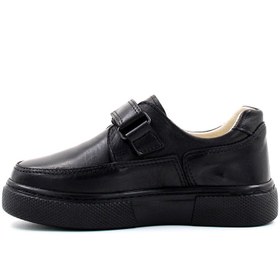 Resim FAST STEP Unisex Hakiki Deri Bağcıksız Ortopedik Casual Günlük Çocuk Okul Ayakkabı Siyah 770pa817-529 