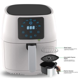 Resim Wiami Airfryer 4.5 L Hava Fritözü Beyaz V2 