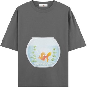 Resim The Aquarium - Hamile Oversize Tshirt - Antrasit / M / Oversize 