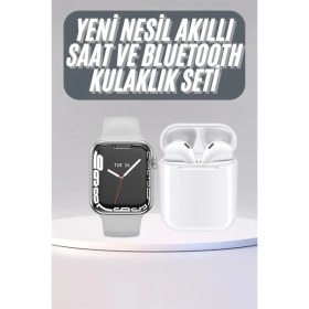 Resim Akıllı Saat Kulaklık Hediyeli Uyku ve Sağlık Takibi Yapabilen Uzun Ömürlü Nemere 
