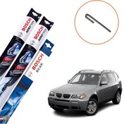 Resim Bmw X3 E83 Muz Silecek Takımı Ön Arka Bosch Aerotwin 2005-2009 