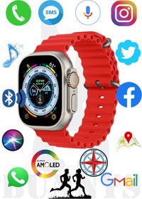 Resim Bunnys Oppo A54s Uyumlu Watch 8 Ultra 49MM Akıllı Saat HK8 PRO MAX AMOLED EKRAN 