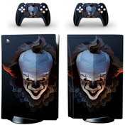 Resim Kt Grup Pennywise Art Playstation 5 Standart Disk Edition Sticker Kaplama Seti 