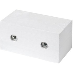 Resim Masa Sandalye Mobilya Koltuk Ayak Yükseltici Takoz Ayak 4'lü Set Boy 4 cm En 8 cm Beyaz 