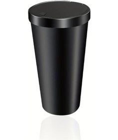 Resim Willowhaven Siyah 1 Adet Basmalı Kapaklı Araç Çöp Kutusu, Koltuk Konsol Saklama Kutusu 