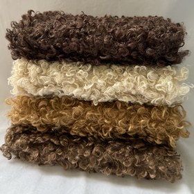 Resim 1 adet Teddy Peluş Taklit Kürk Rulo, 38x45cm Polyester El Yapımı Dikiş Malzemesi, Düz Renk Yapay Kürk Kumaş Bebek Saçları İçin, Sadece Elde Yıkama 