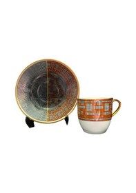 Resim Konyax Honey Porselen 6 Kişilik 12 Parça Türk Kahve Takımı Çok Renkli 