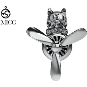 Resim Çizgi Film Araba Havalandırma Deliği Havalandırma Deliği Aromaterapi Süsü Gümüş Kabartmalı Köpek 