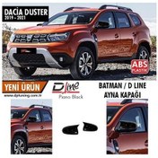 Resim Dacia Duster 2018+ Yarasa Ayna Kapak Parlak Siyah Abs Plastik 