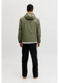 Resim Jack & Jones Jcoclub Windbreaker Erkek Kapüşonlu Rüzgarlık Mont Hafif Yağmurluk Yeşil 