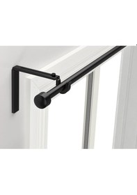 Resim Perde Çubuğu Seti, Siyah, 120-210 Cm Siyah 