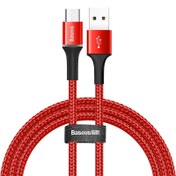 Resim Baseus Halo 3A Micro USB 1 Metre Şarj Kablosu Kırmızı 