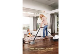 Resim Sinbo SSC-6423 Çok Fonksiyonlu Buharlı Temizlik Makinası 1500 W Beyaz Ayna ve Cam Temizleme 