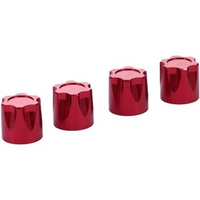 Resim Kosona Rc 1/10 Kırmızı Metal Kendinden Kilitlenen M4 Lastik Somunları - 4 Adet 