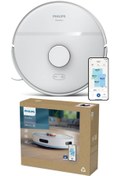 Resim Philips Vaccum En Güçlü En Hızlı Series Xu2000 Islak Kuru Homerun Moplu Robot Süpürge Tek seferde Sil+Süpür 