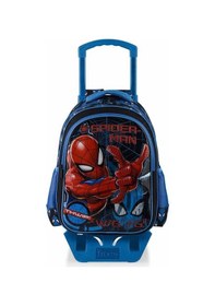 Resim Spiderman Çekçekli Okul Çantası Siyah - Suluk & Matara Siyah 