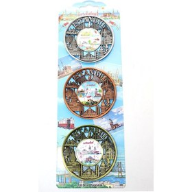 Resim İstanbul Temalı Metal Magnet 3'lü Set Alk2891 