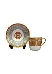 Resim River World 12 Parça 6 Kişilik Porselen Türk Kahvesi Fincan Takımı Hny Turuncu Serisi Çok Renkli 