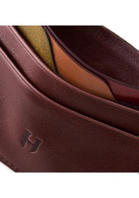 Resim Helmbrook London Elton Erkek Kahve Plus Color Deri İnce Tasarım Çok Bölmeli Rfid Korumalı Kartlık Kahverengi 