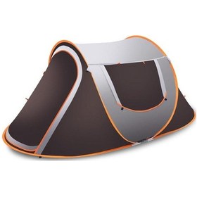 Resim Valkyrie 3-4 Kişilik Hızlı Kurulum Otomatik Kamp Çadırı Sineklikli Çift Pencereli Su Geçirmez 240x150x110cm 4 Mevsim Beyaz 