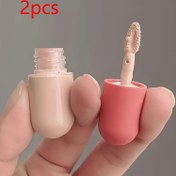 Resim 2 Adet Mini Seyahat Fondöten & Serum Dağıtıcı Şişeler Fırça ile - Sızdırmaz, Taşınabilir Kozmetik Kapları Sıvı Fondöten için, Şeffaf Cam Tasarım, Seyahat Temel İhtiyaçları için Mükemmel 