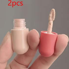 Resim 2 Adet Mini Seyahat Fondöten & Serum Dağıtıcı Şişeler Fırça ile - Sızdırmaz, Taşınabilir Kozmetik Kapları Sıvı Fondöten için, Şeffaf Cam Tasarım, Seyahat Temel İhtiyaçları için Mükemmel 
