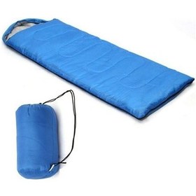 Resim Dft Düz Başlık 190+30 CM x75 Mavi -5/10° Uyku Tulumu Mavi 