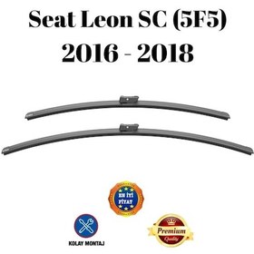 Resim Seat Leon Sc 5f5 2016 2017 2018 Uyumlu Araca Özel Ön Cam Muz Tipi Silecek Süpürgesi Takımı 65/40cm 2li Set Silbak 