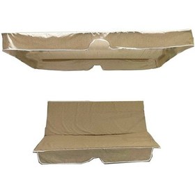 Resim Salıncak Minder Kılıf Takımı(Süngerli)2 Kişilik Minder-Cappuccino (532720138) 